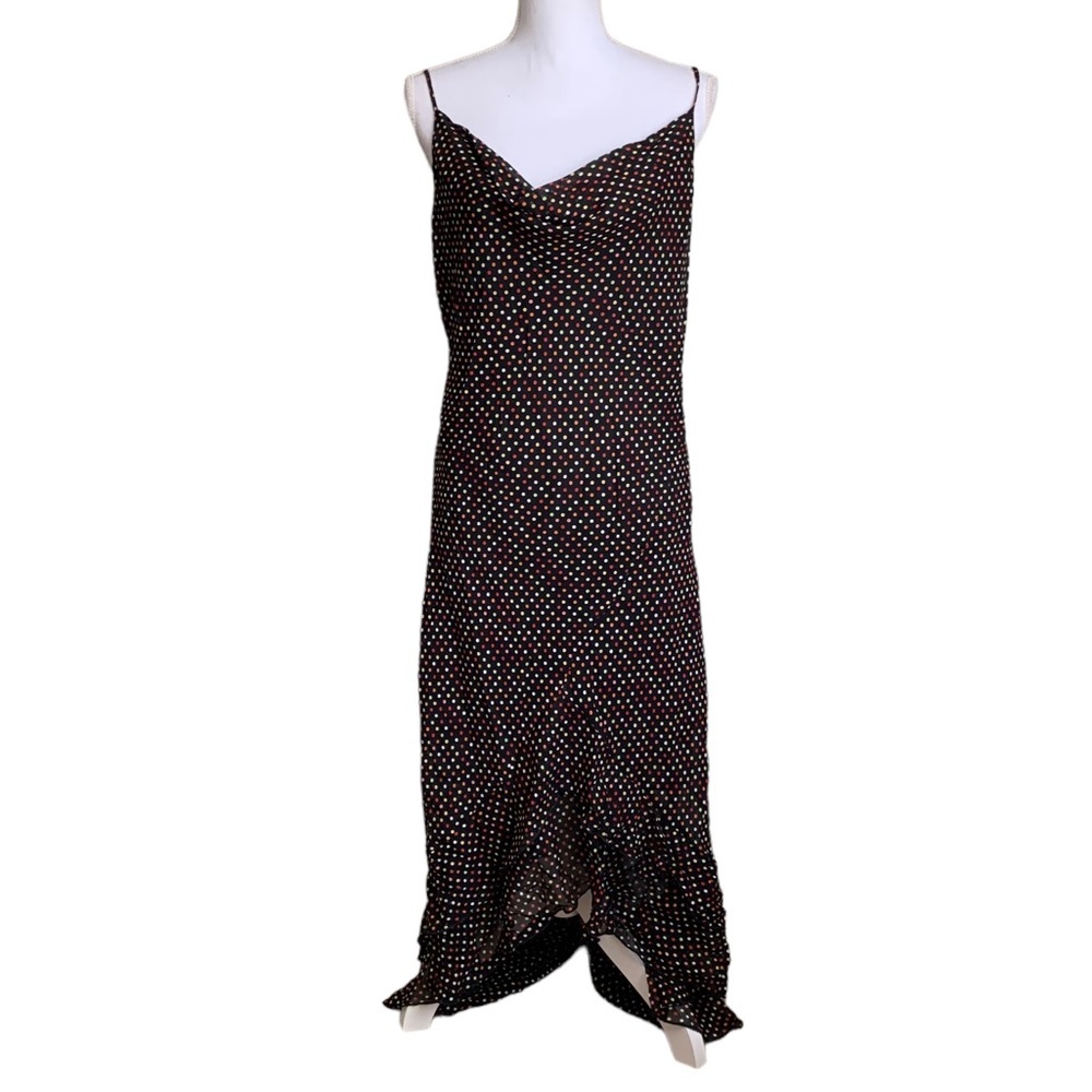 Lily Polka Dot Spaghetti Strap Dress Size Large